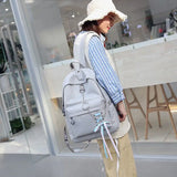 Large Capacity Canvas Laptop Backpack Rucksack