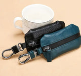 Leather Car Key Purse Waterproof Zipper Universal Key Wallet
