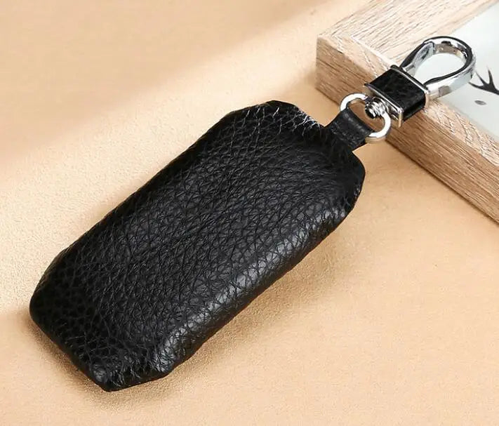 Leather Car Key Purse Waterproof Zipper Universal Key Wallet