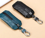 Leather Car Key Purse Waterproof Zipper Universal Key Wallet