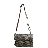 Women's Snakeskin Messenger Shoulder Bag Clutch Bag LS114