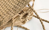 Japanese Women's Weaving Shoulder Bag for Travel Beach