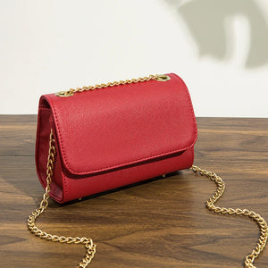 Women Casual Messenger Bag Single Chain Wear Resistant Rivet Flap Handbag