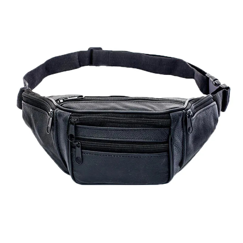 2019 Leather Waist Pack Travel Belt Bag Mobile Phone Bag