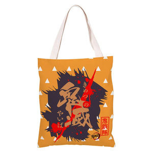 Demon Slayer Ghost Blade Canvas Student Bag