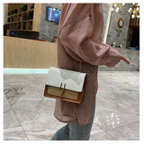 Autumn Mini Square Shoulder Bag Lady Messenger Handbag Flap Purse