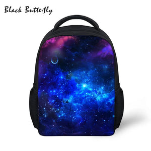 Kids School Backpack Starry Sky Pattern Kindergarten Bag
