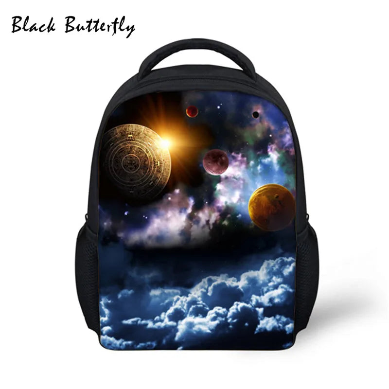 Kids School Backpack Starry Sky Pattern Kindergarten Bag