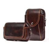 Leather Waist Packs Men Women Small Waist Bag 5.5 inch Waist Belt Pack 6 inch Ph
