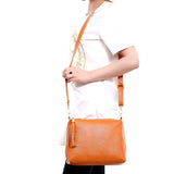Women's Small Flap Shoulder Bag PU Leather Messenger Bag