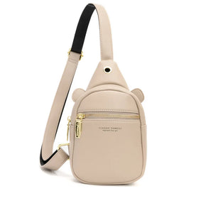 Candy Colors Soft PU Leather Chest Bag Women Shoulder Bag