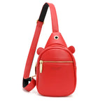 Candy Colors Soft PU Leather Chest Bag Women Shoulder Bag