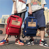 Canvas Travel Computer Backpack Couples College Style School Bag