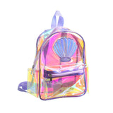 Clear Transparent Women Backpacks PVC Bags For School