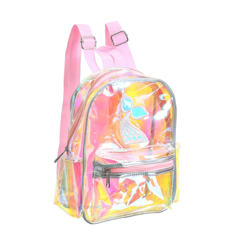 Clear Transparent Women Backpacks PVC Bags For School