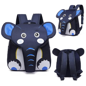 Elephant School Backpack for Children 3D Animal Kids School Bags Boys Girls