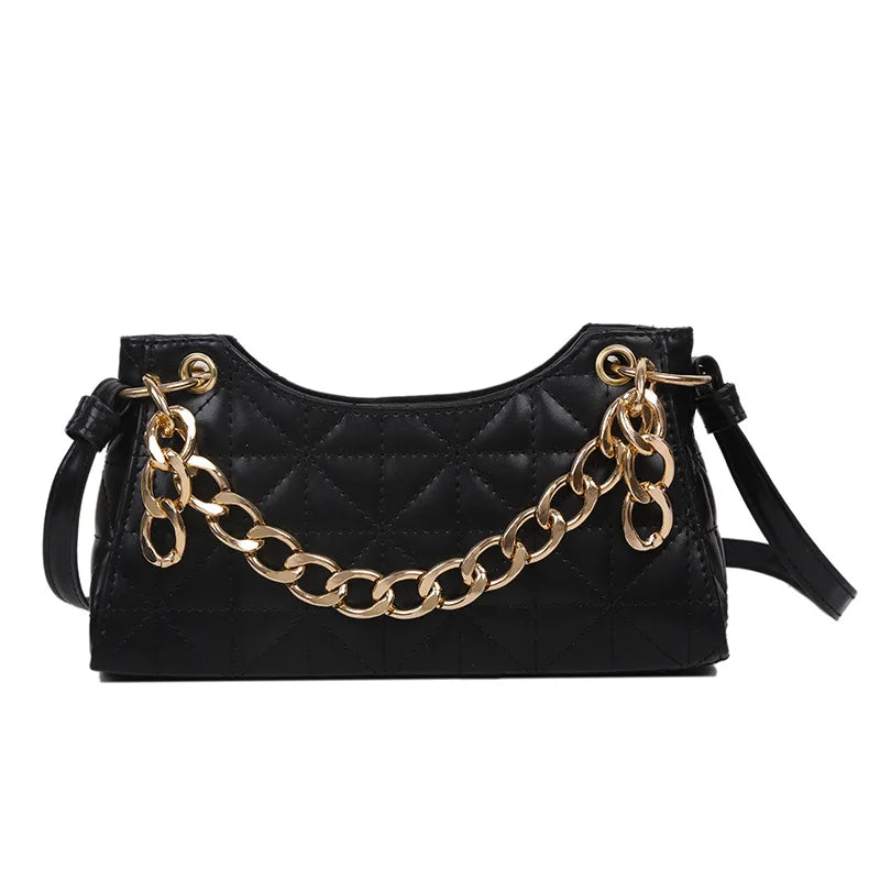 Casual Chain Lingge Shoulder Messenger Bag Small Square Bag