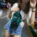 Fanny Letter Chest Pack Lightweight Unisex Wild Waist Pouch Travel Belt