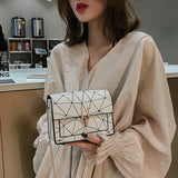 Crossbody Bag for Women Chain Shoulder Bag Wild Print Small Square Bag