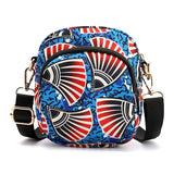 Mini Floral Shoulder Bag Woman Nylon Waterproof Zipper Soft Crossbody Purses