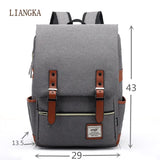 Vintage Laptop Backpack Women Canvas Bags canvas Travel Leisure Backpack