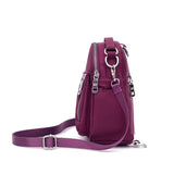Waterproof Nylon Handle Travel Backpack Plaid Thread Mochila Feminina