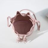 Vintage Tassel Shoulder Bag High Retro Crossbody Bucket Bag