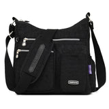 Women Shoulder Messenger Bag Nylon Lightweight Waterproof Zipper Travel Crossbod