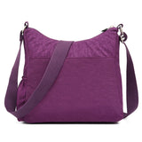 Women Shoulder Messenger Bag Nylon Lightweight Waterproof Zipper Travel Crossbod