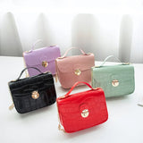 Women Crocodile Pattern Crossbody Bag Lightweight Shoulder Handbag