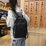 Women's Anti-theft Backpack Waterproof Nylon Solid Shoulder Bags