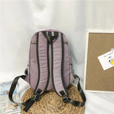 Women's Anti-theft Backpack Waterproof Nylon Solid Shoulder Bags