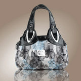 Women PU Leather Handbag Tote Bag Satchel -Dream Safflower