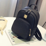 Girls PU Leather Double Shoulder Bag Mini Backpack