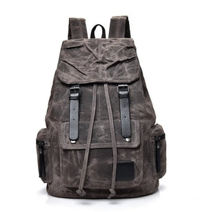 Hasp Vintage Ribbon Canvas Streetwear Backpack