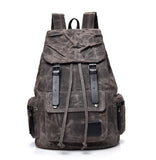 Hasp Vintage Ribbon Canvas Streetwear Backpack
