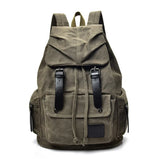 Hasp Vintage Ribbon Canvas Streetwear Backpack