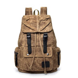 Hasp Vintage Ribbon Canvas Streetwear Backpack