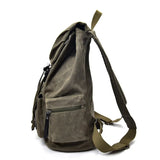 Hasp Vintage Ribbon Canvas Streetwear Backpack