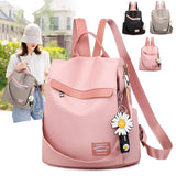 High Leather Women Backpack Anti-theft Travel Backpack