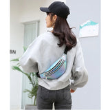 Holographic Fanny Pack Laser PU Waist Bag Girls Belt Bag
