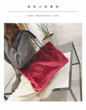 Hot Ladies Plush Handbags Large Capacity Pure