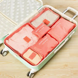 6Pcs Travel Clothes Storage Waterproof Bags Organizer Portable Pouch