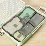 6Pcs Travel Clothes Storage Waterproof Bags Organizer Portable Pouch