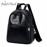 Women Leather Backpacks Shoulder Bag High Capacity for Travel
