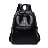 Women Leather Backpacks Shoulder Bag High Capacity Travel Girls School Bags