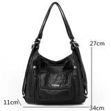 Vintage Soft Large Capacity Leather Tote Bag