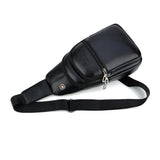 Men's Sports Chest Bag Crossbody Black/Brown XZ-100
