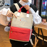 Women Backpack Waterproof Nylon Travel Backpacks Zipper Schoolbag