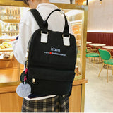 Women Backpack Waterproof Nylon Travel Backpacks Zipper Schoolbag